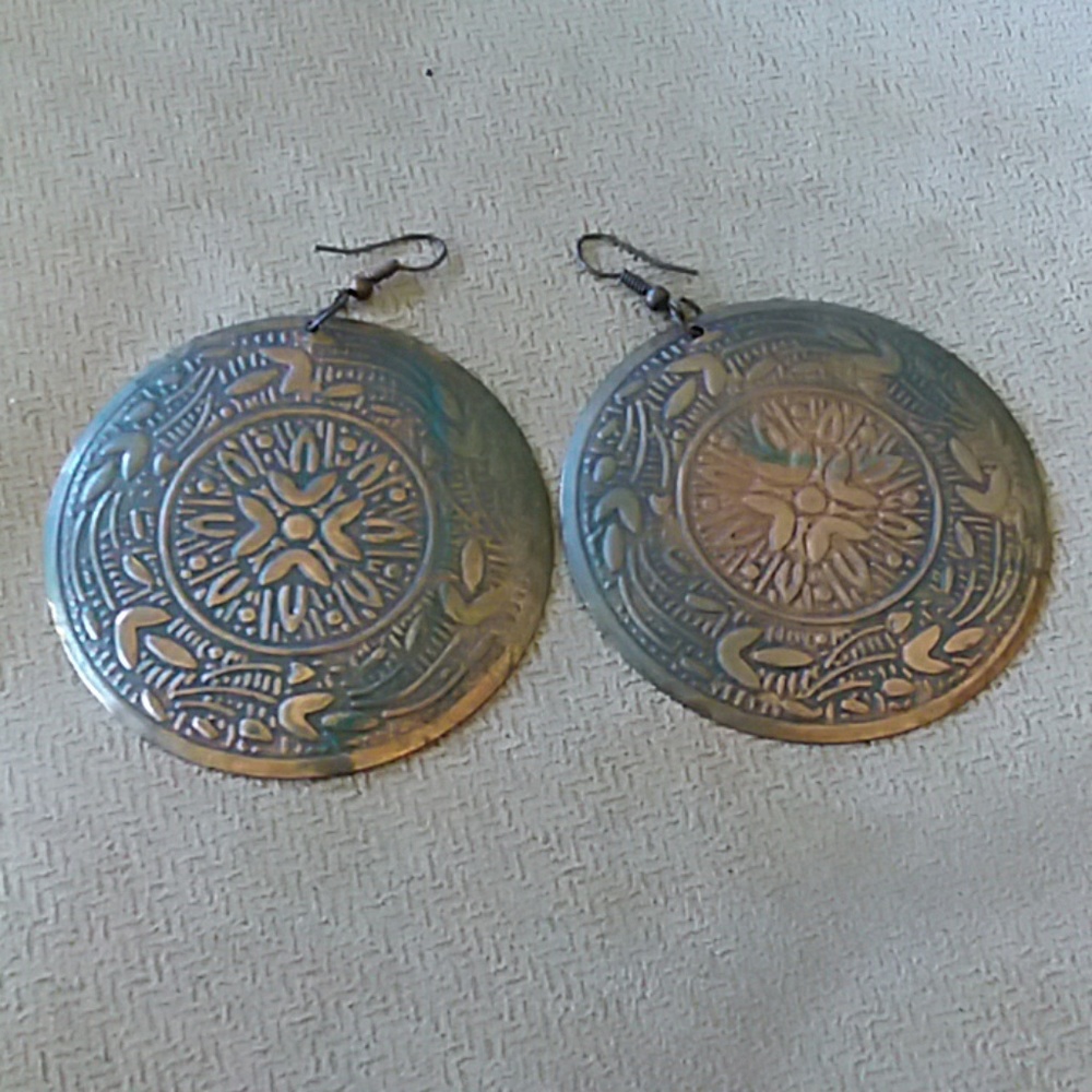 Vintage copper earrings